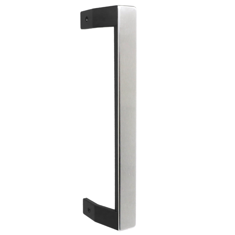 Spares2go Door Handle Grab Bar For Beko Cfp169 Ffp167 Fridge Freezer 5907610700 (Silver / Black, 330Mm)