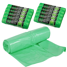 (10 Bags) Heavy Duty Garden Waste Bags Sacks 50litre Bin Bag