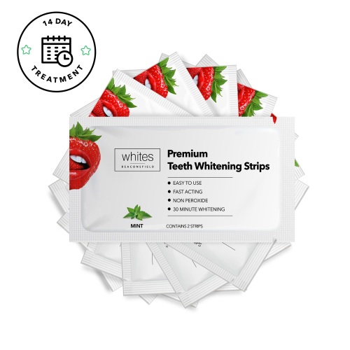 Whites Beaconsfield Teeth Whitening Strips (14 pcs) - Peroxide Free 2