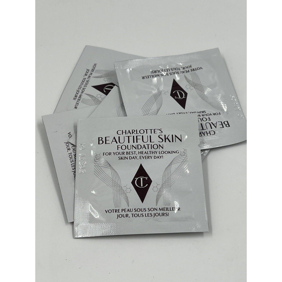 Charlotte Tilbury Beautiful Skin Foundation 4x 1ml Sample Size , 2 Warm
