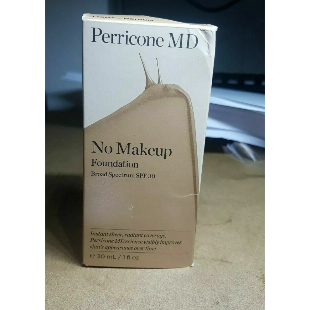 Perricone Light Md No Makeup Foundation Broad Spectrum Spf 30. -Med