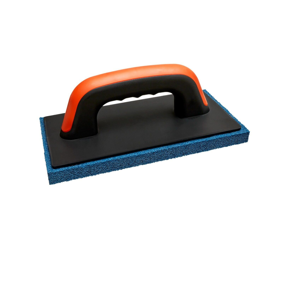 Plastic Float 130Mm X 250Mm With 18Mm Blue Rubber Sponge / Grout Trowel 5056517967157