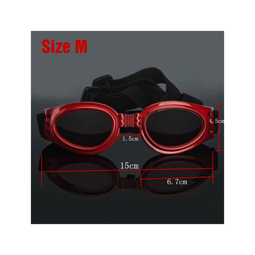 Xzgstore (Pink, M) Pet Protection Chihuahua Doggles Dog Sunglasses Pet Goggles Uv Eye Wear Yorkie