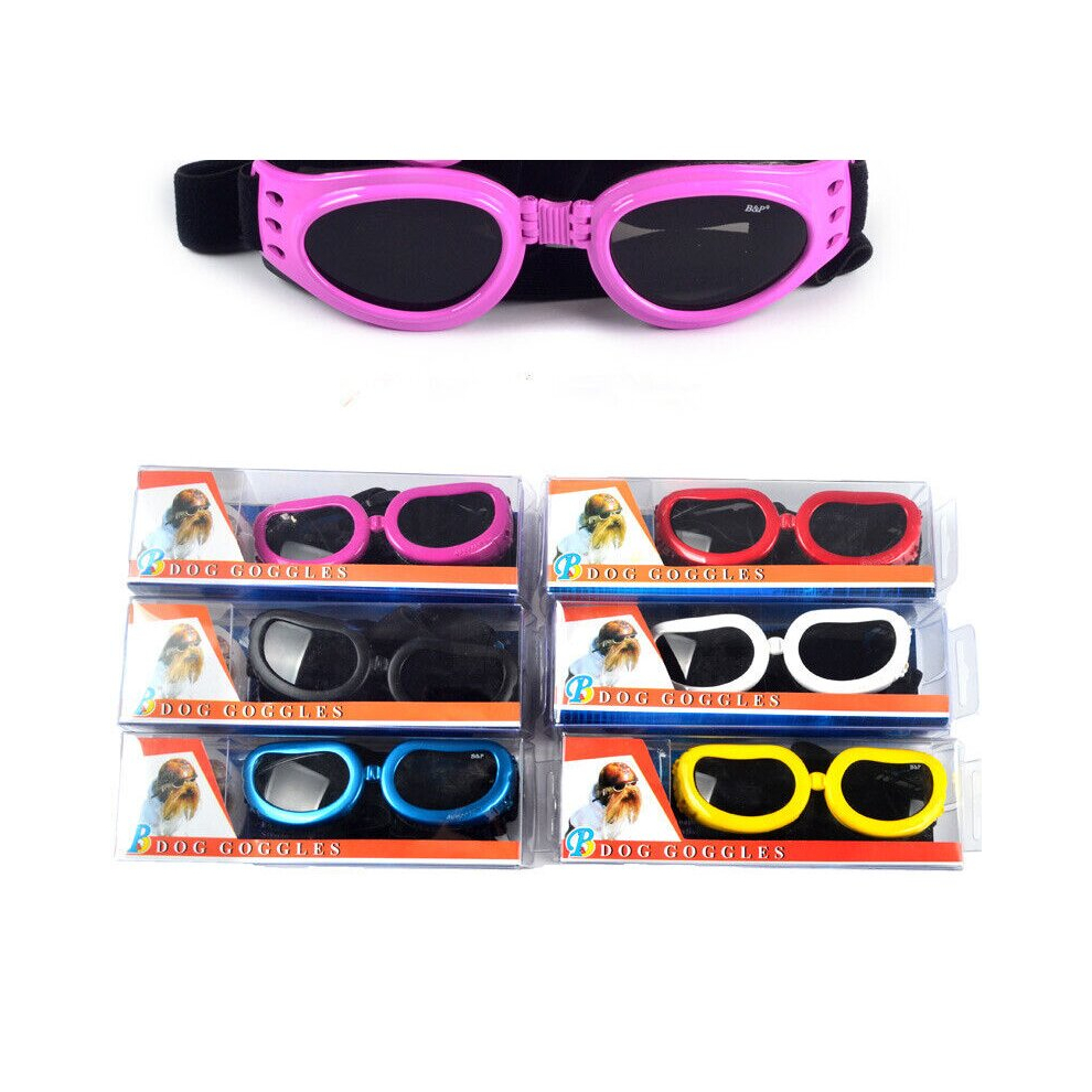(Red, S) Pet Protection Chihuahua Doggles Dog Sunglasses Pet Goggles UV Eye Wear Yorkie