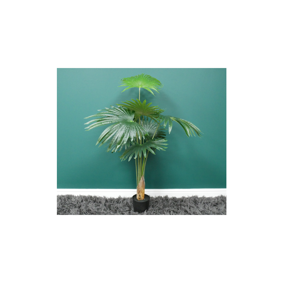 Tall Artificial Fan Palm Tree Large Faux House Plant