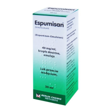 Espumisan 40mg/ml krople 30 ml Colic Gestational Stomach Gas Relieve