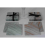 Square Mirrored Glass Silver/Grey or Pink/Copper Marble Coasters 1