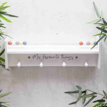 Wooden Floating Abacus Shelf  Childrens Baby Nursery Bedroom Decor
