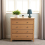 Seconique Oslo 4 Drawer Chest Antique Pine Metal Handles 11