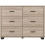 Seconique Oliver 6 Drawer Chest Light Oak Effect 10