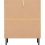 Seconique Leon 3+2 Drawer Chest Medium Oak Effect Metal Legs 15