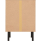 Seconique Leon 3 Drawer Bedside Medium Oak Effect Metal Legs 16