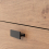 Seconique Leon 3 Drawer Chest Medium Oak Effect Metal Legs 15