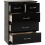 Seconique Nevada 3+2 Drawer Chest in Black Gloss Finish 4