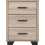 Seconique Oliver 3 Drawer Bedside Light Oak Effect 10