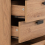 Seconique Leon 5 Drawer Narrow Chest Medium Oak Effect Metal Legs 17