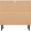 Seconique Leon 3 Drawer Chest Medium Oak Effect Metal Legs 16