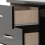 Seconique Nevada 4 Drawer Dressing Table Set Mirror Stool in Black Gloss Finish PU Leather 9
