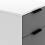 Seconique Madrid 3 Drawer Bedside in Grey and White Gloss Finish 6