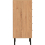 Seconique Leon 5 Drawer Narrow Chest Medium Oak Effect Metal Legs 13