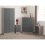 Seconique Nevada 2 Door 1 Drawer Wardrobe Bedroom Set Grey Gloss 12