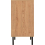 Seconique Leon 3 Drawer Chest Medium Oak Effect Metal Legs 17