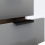 Seconique Madrid 3 Drawer Bedside in Grey and White Gloss Finish 7