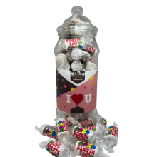Swizzels Love Hearts I love You Novelty Jar Medium 500gm Valentines Sweet Gift