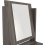 Seconique Nevada 4 Drawer Dressing Table Set Black Wood Effect with Stool and Mirror 7