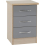 Seconique Nevada 2 Door 1 Drawer Wardrobe Bedroom Set Grey Gloss 9