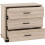 Seconique Oliver 3 Drawer Chest Light Oak Effect 11