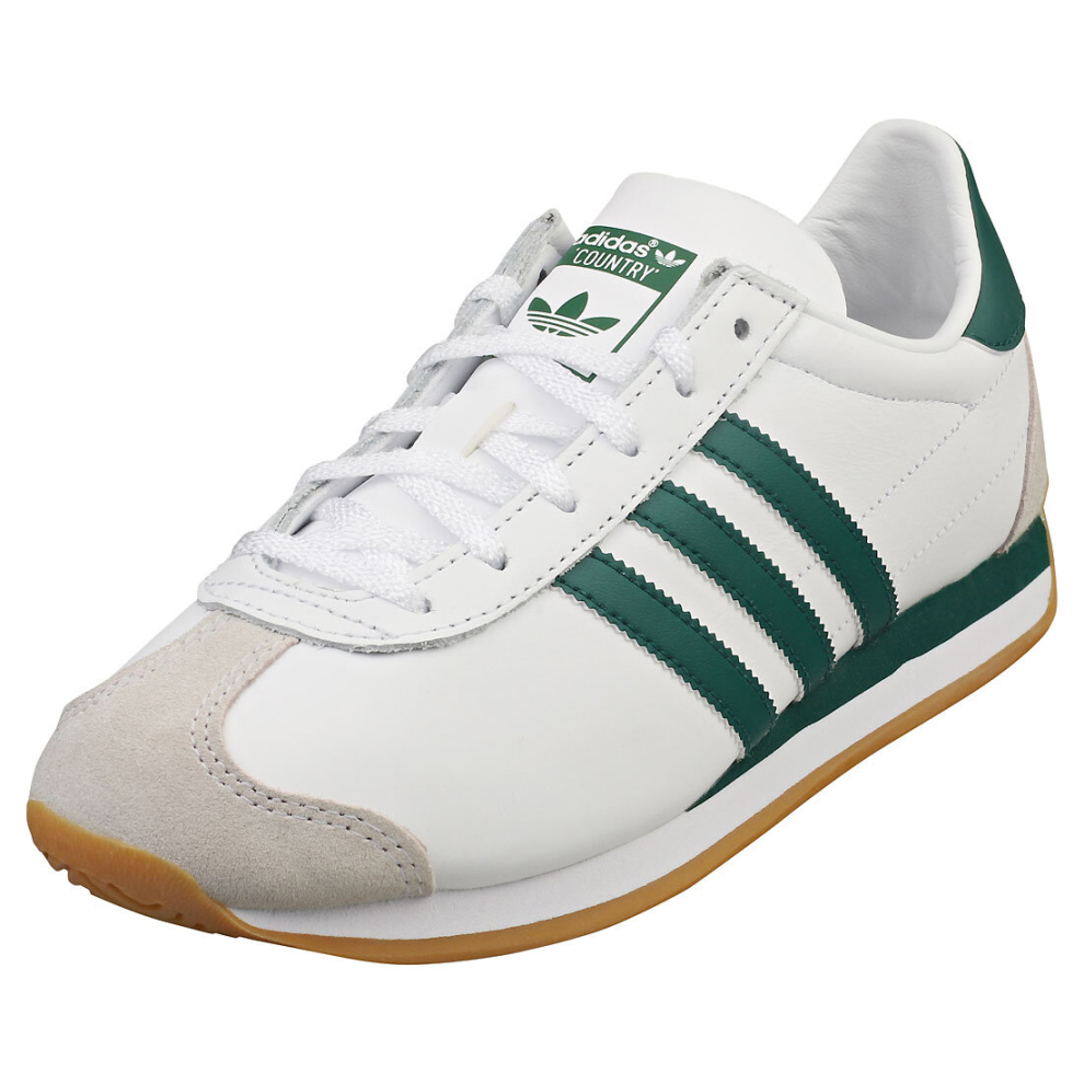 (4) adidas Country Og Mens Casual Trainers in White Green