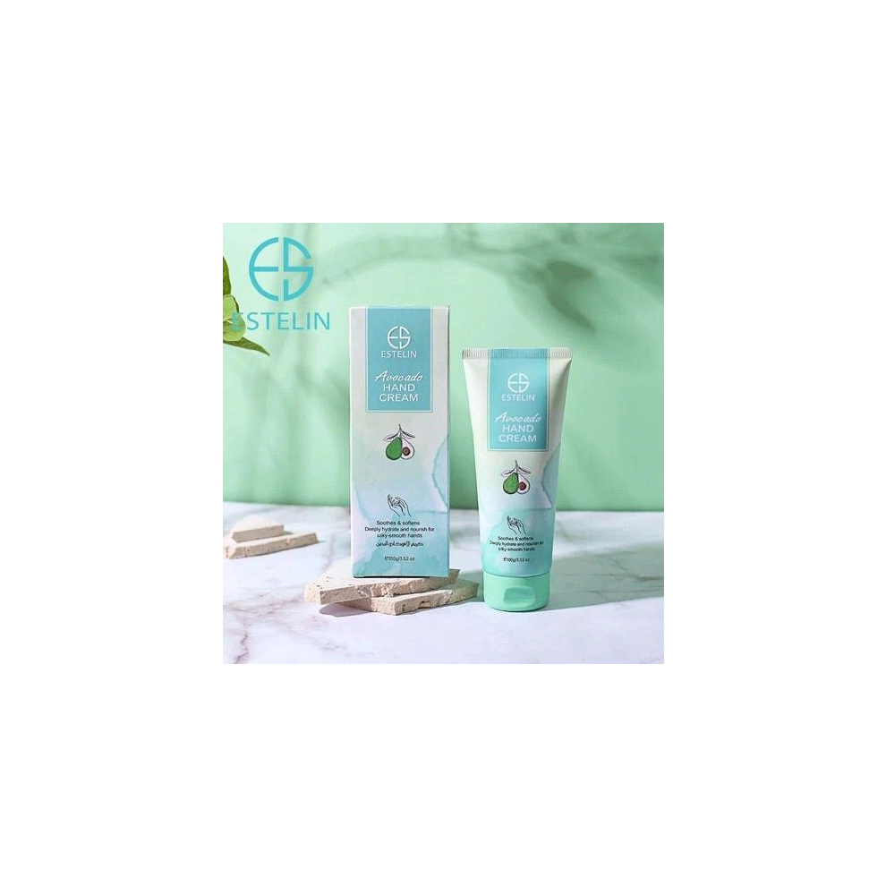 Cream Estelin Avocado Hand Soothes & Softens Deeply Hydrate & Nourish 100 G