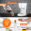 GEEPAS (White) Geepas Coffee Machine & Coffee Grinder Combo Set 7