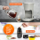 GEEPAS (Grey & Black) Geepas Coffee Machine & Coffee Grinder Combo Set 5