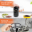 GEEPAS (Grey & Black) Geepas Coffee Machine & Coffee Grinder Combo Set 6