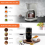 GEEPAS (Grey & Black) Geepas Coffee Machine & Coffee Grinder Combo Set 3