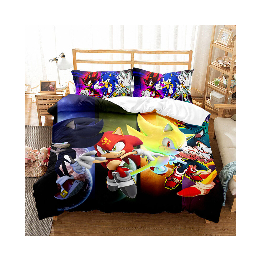 (5, Single(135x200cm)) sonic Bedding Single Double King Duvet Cover UK
