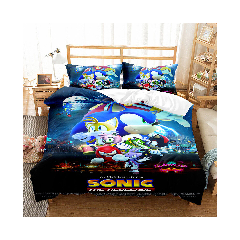 (6, Single(135x200cm)) sonic Bedding Single Double King Duvet Cover UK
