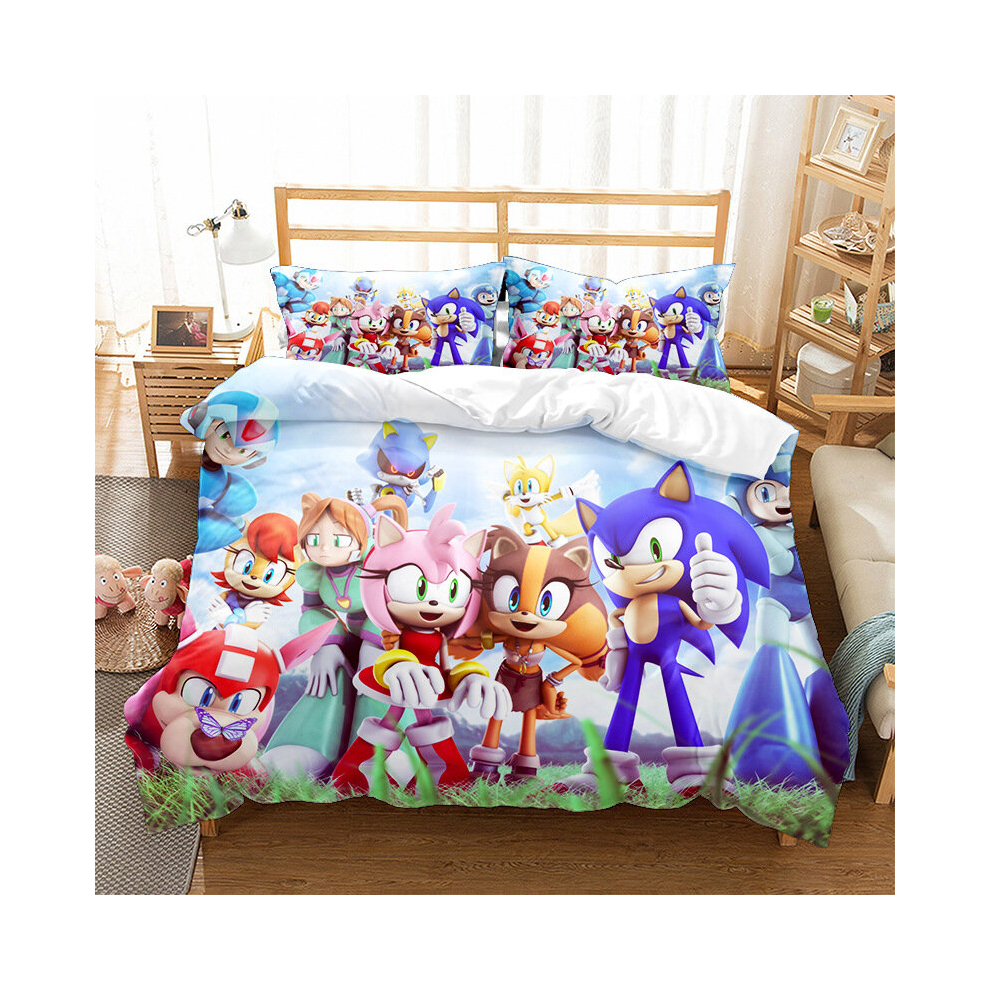 (7, Single(135x200cm)) sonic Bedding Single Double King Duvet Cover UK