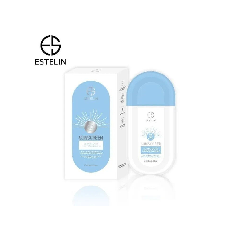 Light Estelin Sunscreen Ultra- Hydrating Invisible Spf 80 Pa+++ 100G