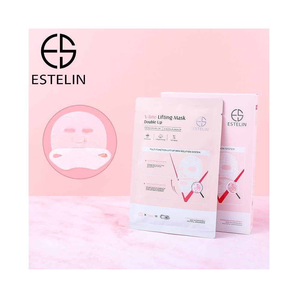 Estelin Double Up V-Line Lifting Face Mask Chin Up Patch Lifting Mask 45g*3pcs