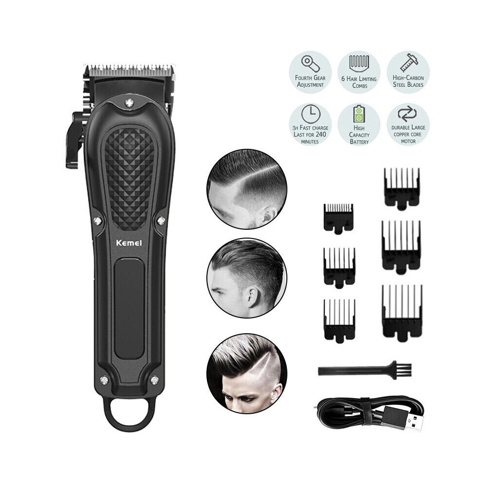 Hair Professional Hair Clippers Cordless Trimmer Beard Cutting Machine Barber Kemei