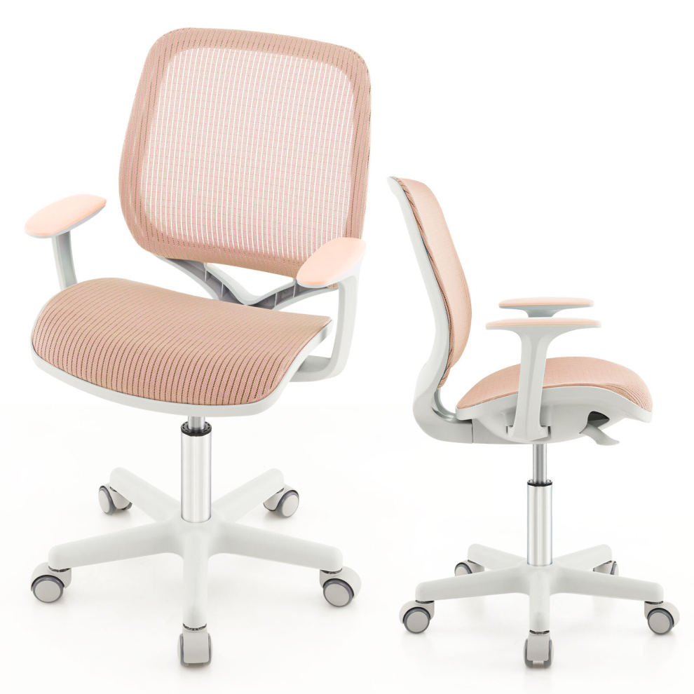 Children's Computer Desk Chair Kids Swivel Study Chair Mesh Adjustable Height