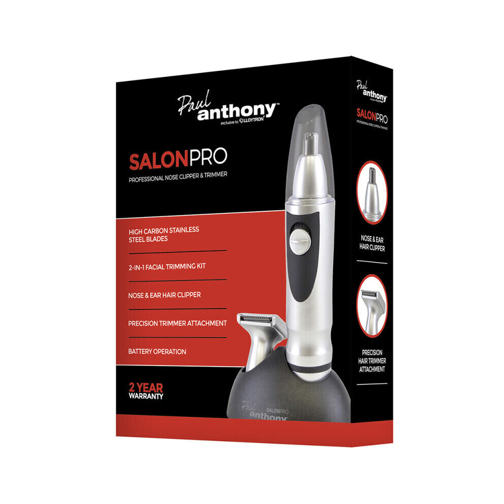 Hair Clippers Trimmer Paul Anthony Battery Operated Nose And Ear Facial Hair Clipper Nasal Trimmer