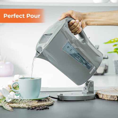 GEEPAS (Grey) Geepas Electric Kettle & 4 Slice Bread Toaster Set 2