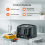 GEEPAS (Black) Geepas Electric Kettle & 4 Slice Bread Toaster Set 5