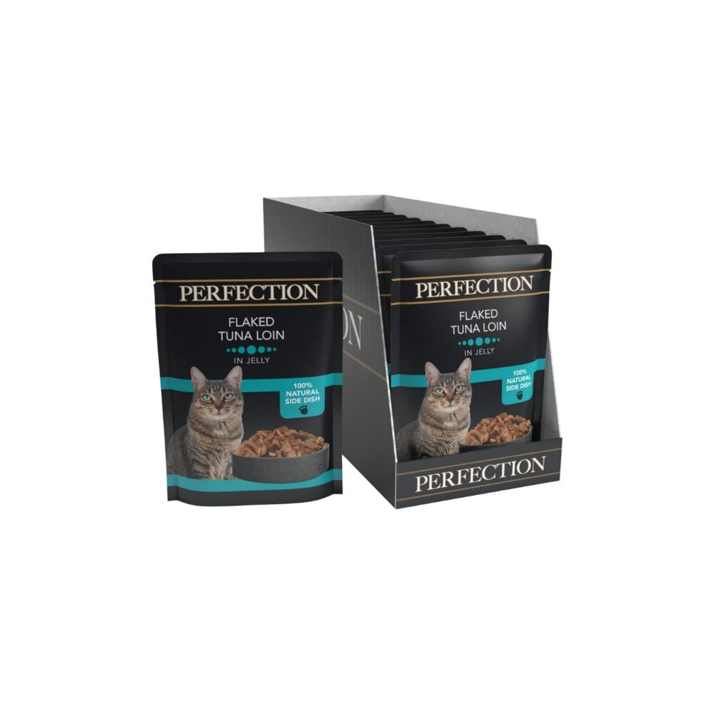 HiLife Perfection Wet Cat Food Flaked Tuna Loin in Jelly Natural UK