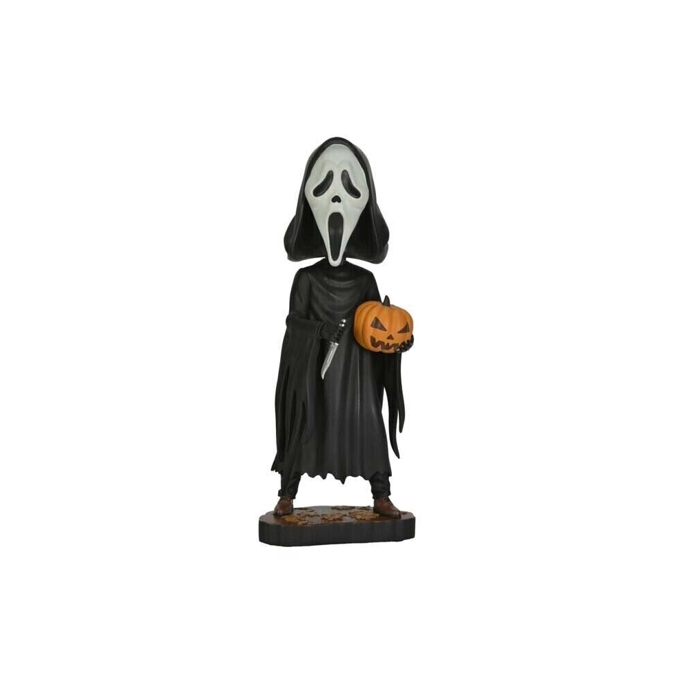 NECA Scream Ghost Face with Pumpkin Head Knocker 8" Action Figure