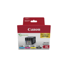 Multipack Tintenpatronen - CANON - PGI-2500XL Schwarz/Cyan/Magenta/Gelb - Hohe Ergiebigkeit